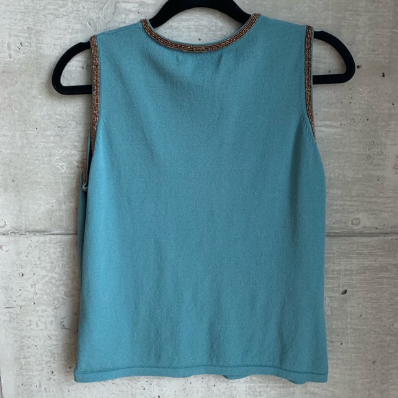 Vintage 90s embroidered tank top - Picture 4 of 4